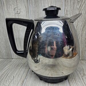 Saladmaster Jet-O-Matic Model 10 Electric Coffee Percolator Stainless Steel MCM